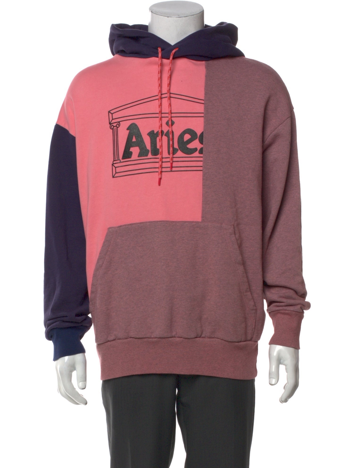 Aries Graphic Print Crew Neck Hoodie