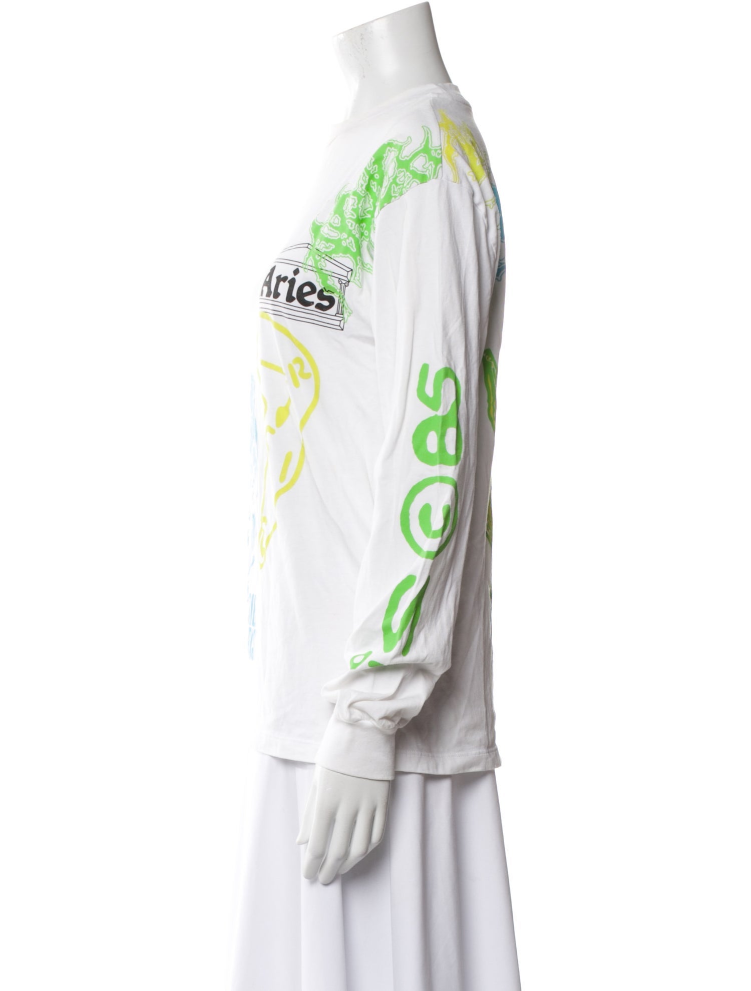 Aries Graphic Print Crew Neck Sweatshirt