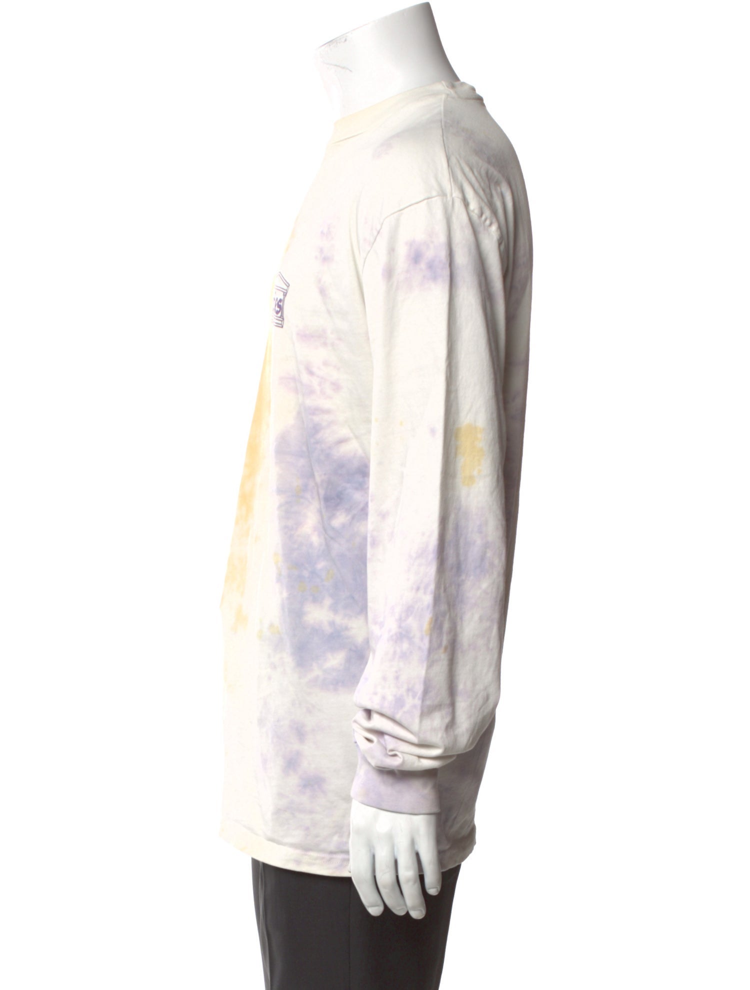 Aries Tie-Dye Print Crew Neck T-Shirt