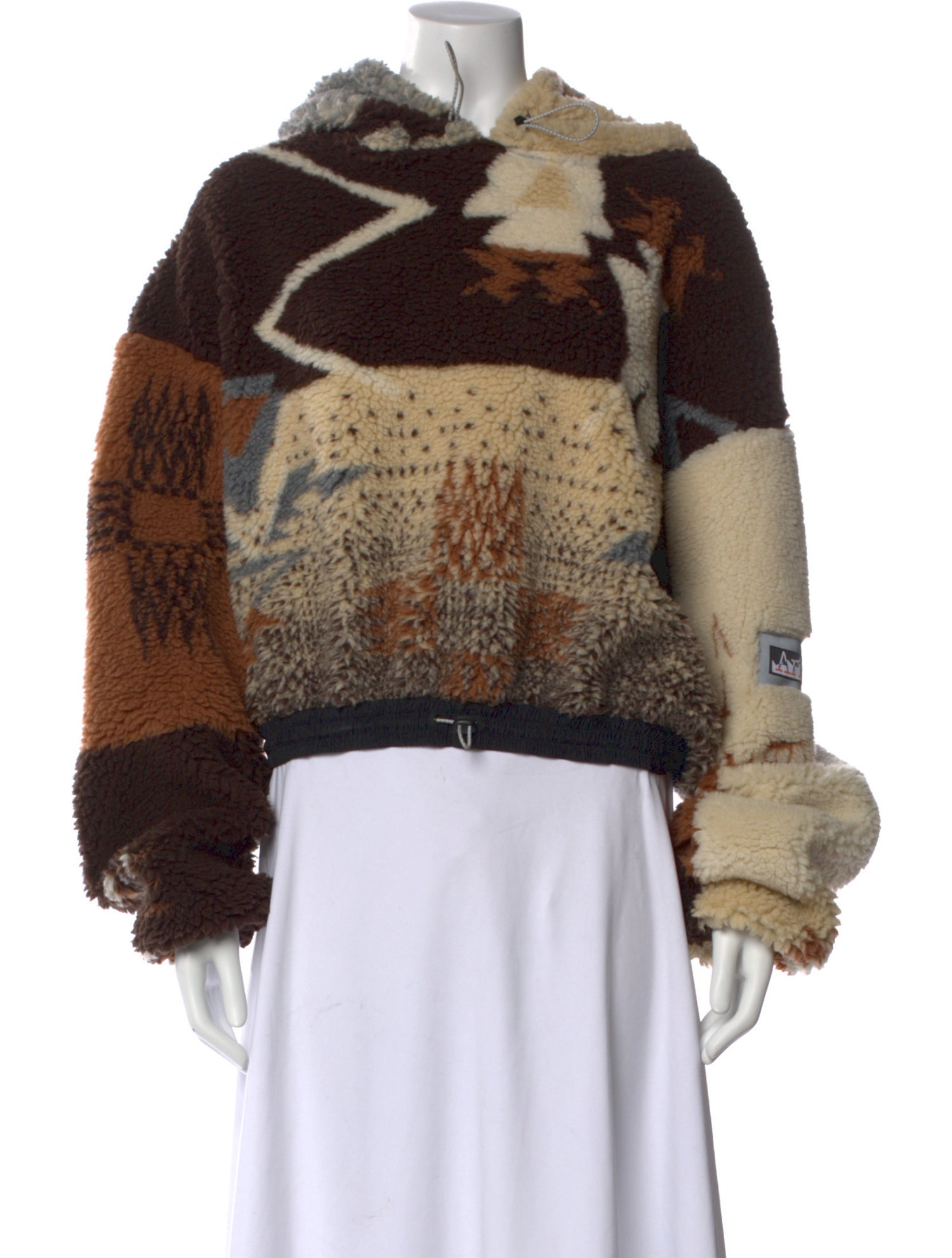 Aries Printed Crew Neck Hoodie