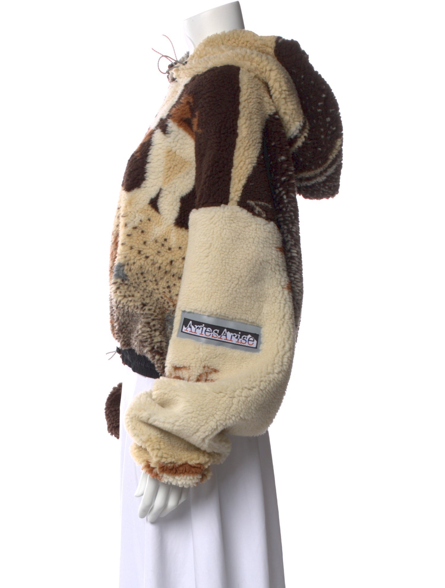 Aries Printed Crew Neck Hoodie