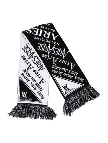 Pre-owned Aries Acrylic Printed Scarf In Multi