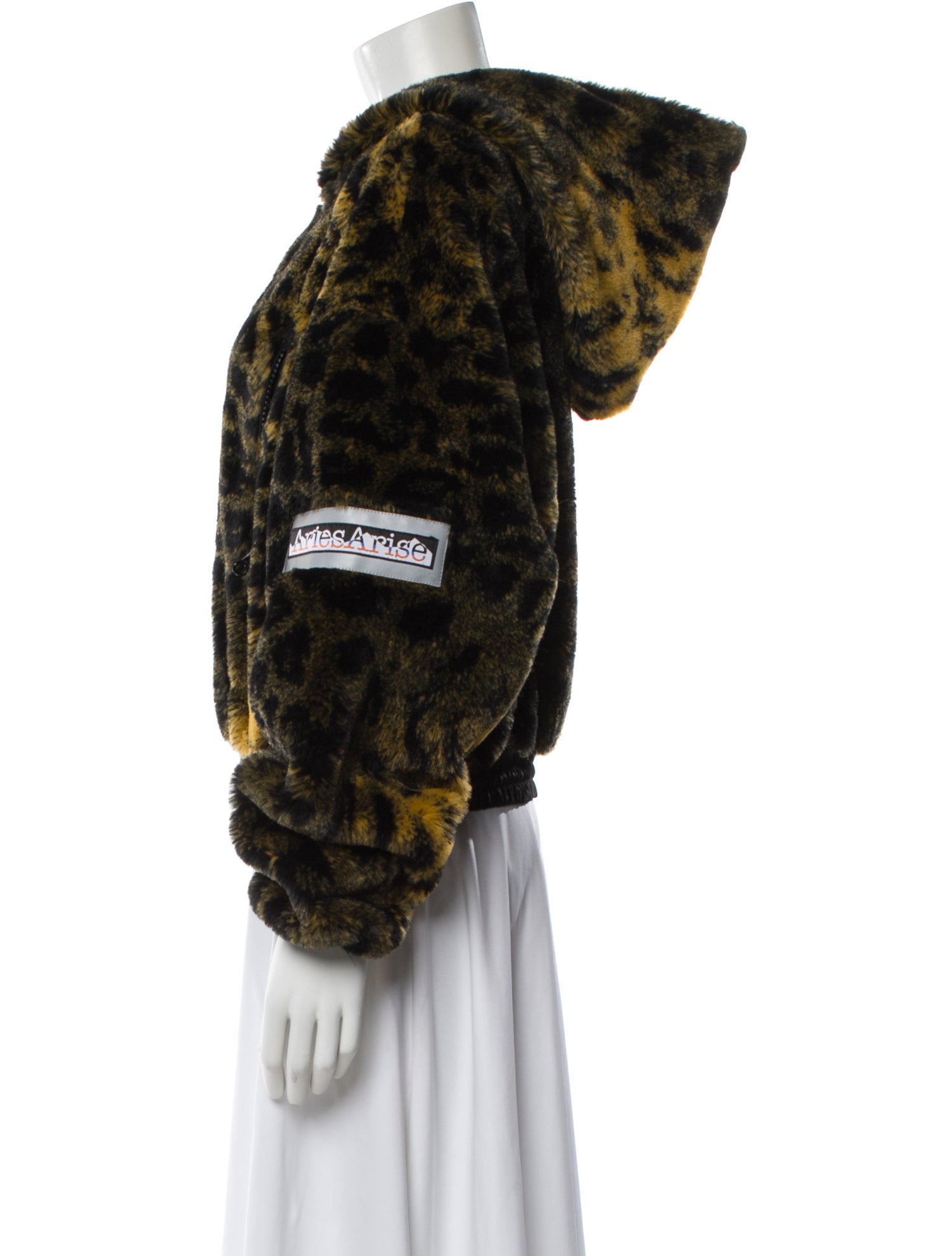 Aries Animal Print Faux Fur Jacket