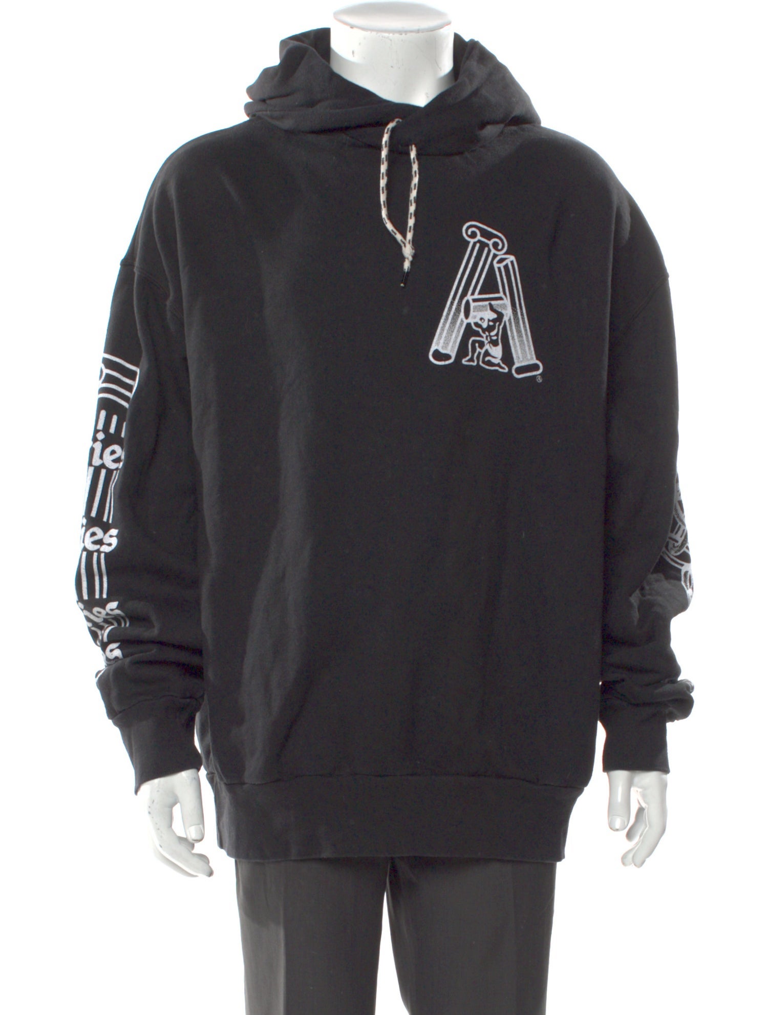 Aries Graphic Print Crew Neck Hoodie