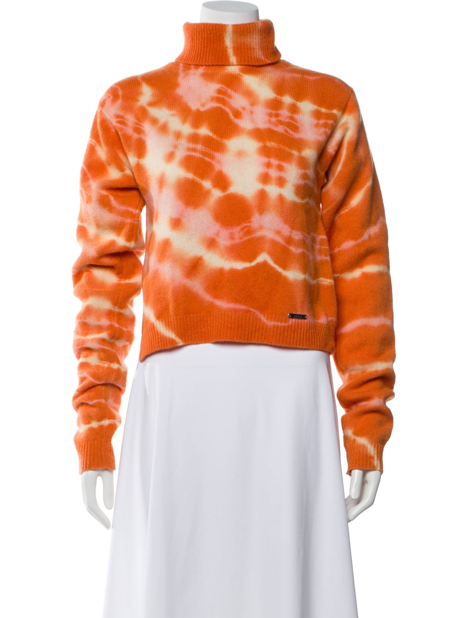 Aries Lambswool Tie-Dye Print Sweater