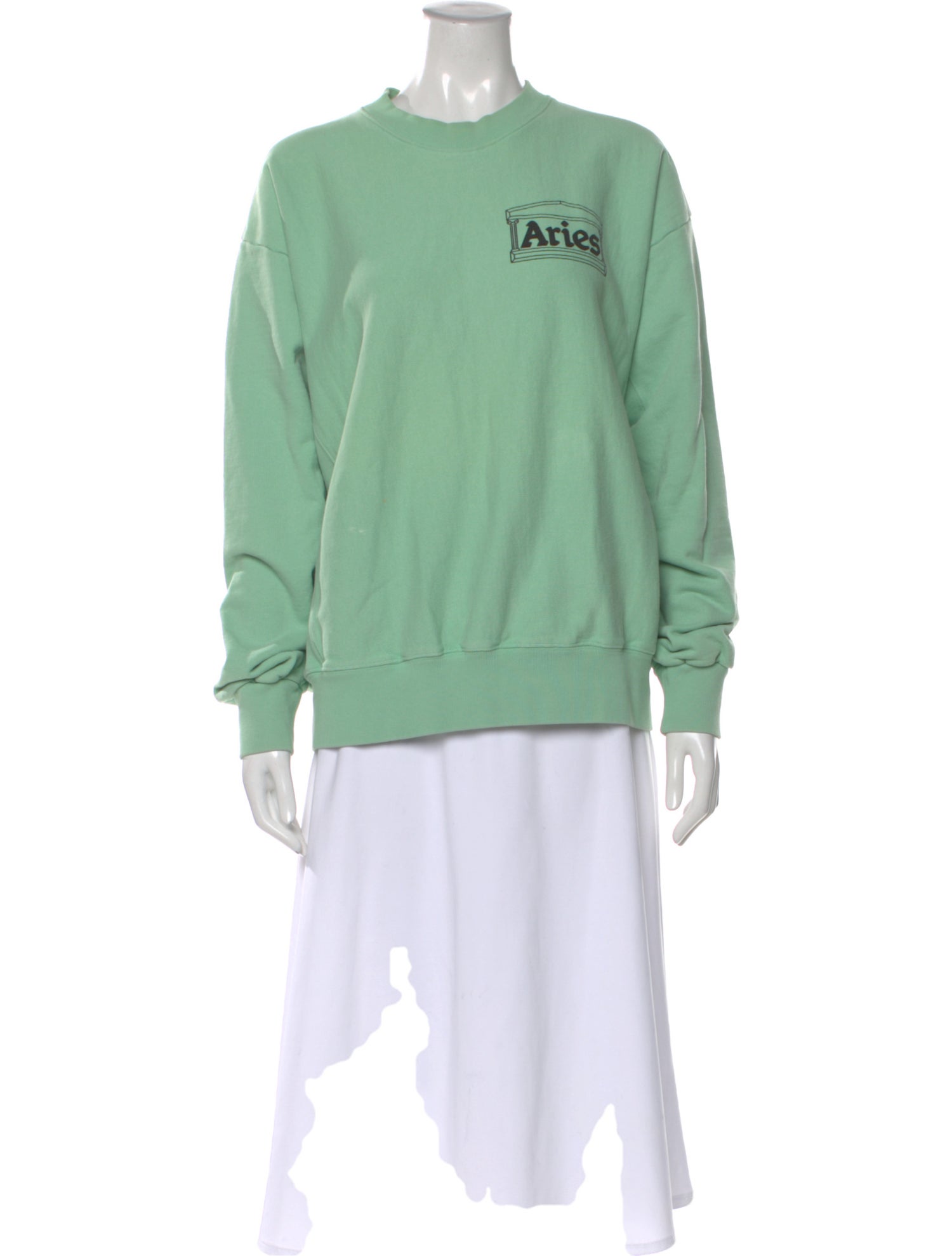 Aries Graphic Print Crew Neck Sweatshirt