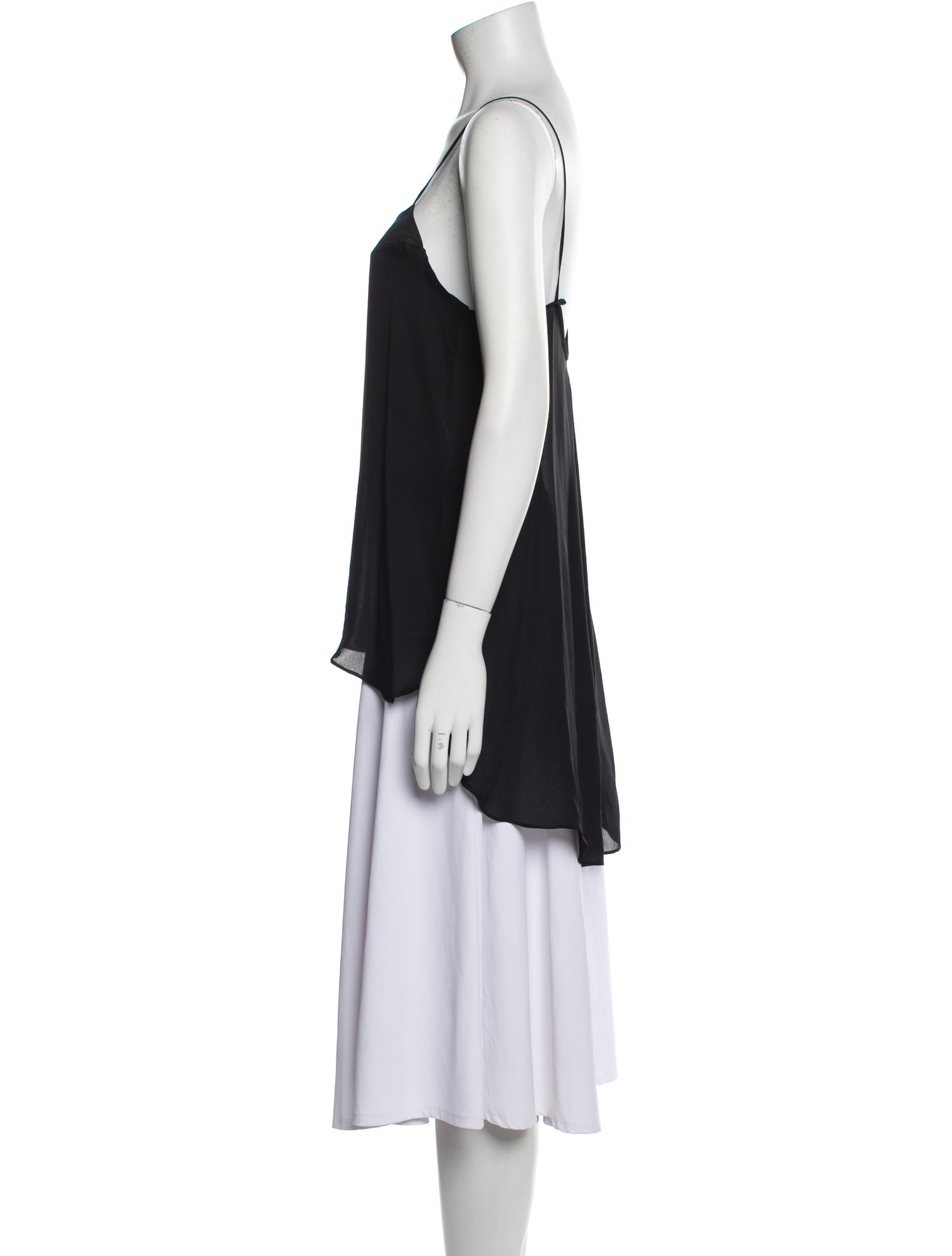 ARJÉ Silk Square Neckline Top