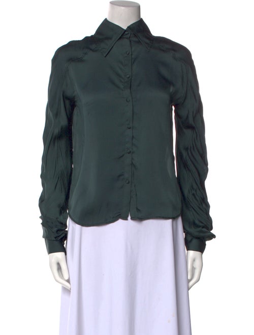 ARJÉ Long Sleeve Button-Up Top