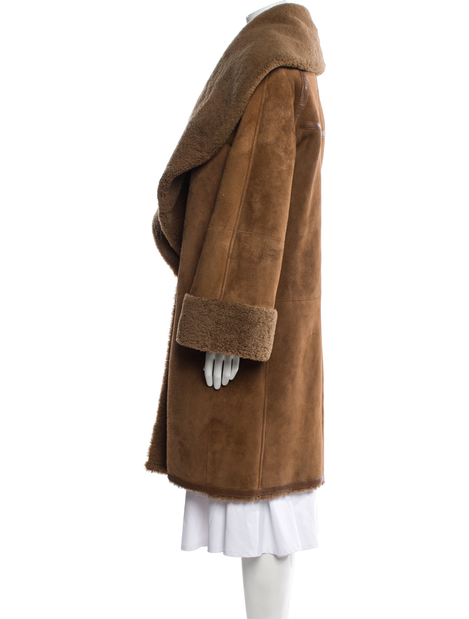 ARJÉ Lambskin Faux Fur Coat