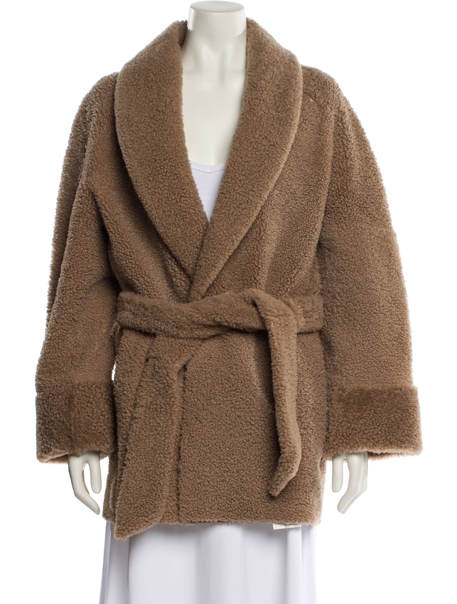 ARJÉ Lamb Leather Faux Fur Coat