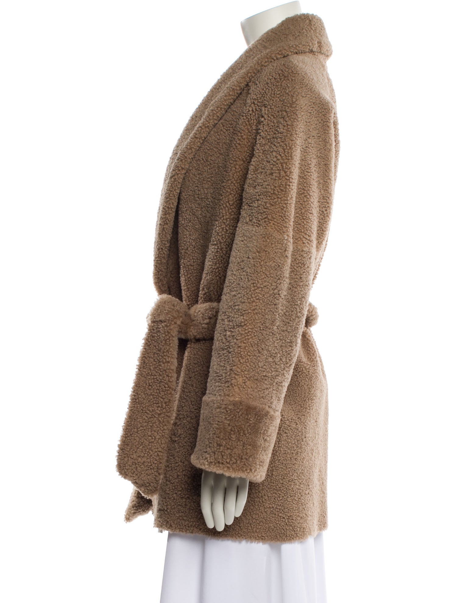 ARJÉ Lamb Leather Faux Fur Coat