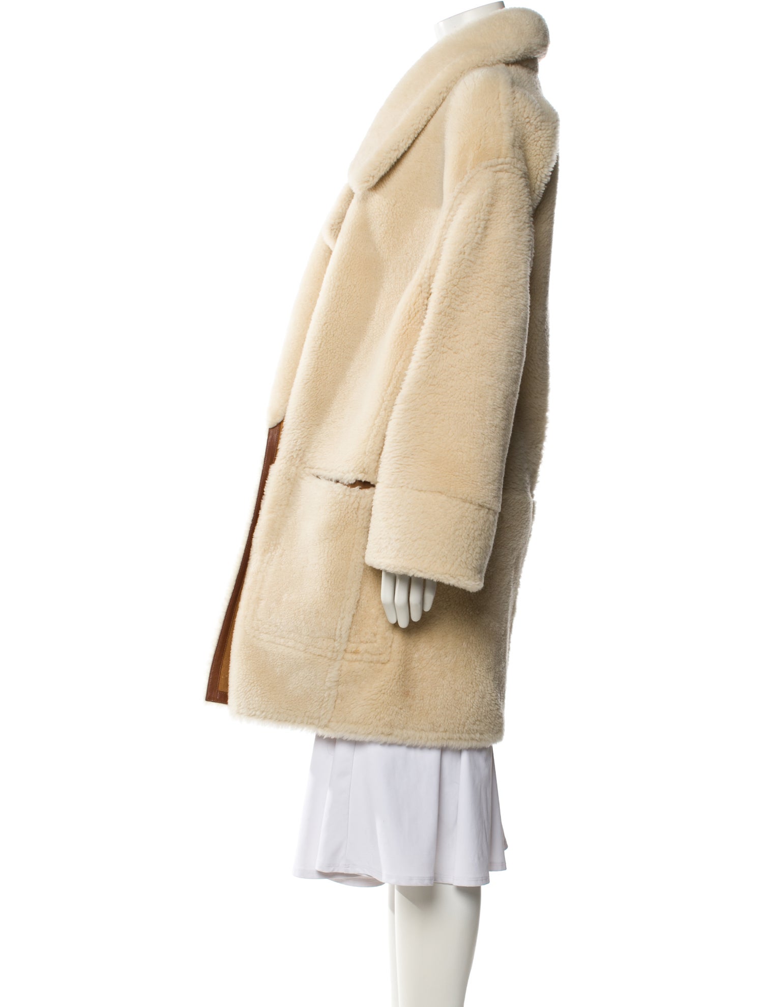 ARJÉ Lambskin Faux Fur Coat