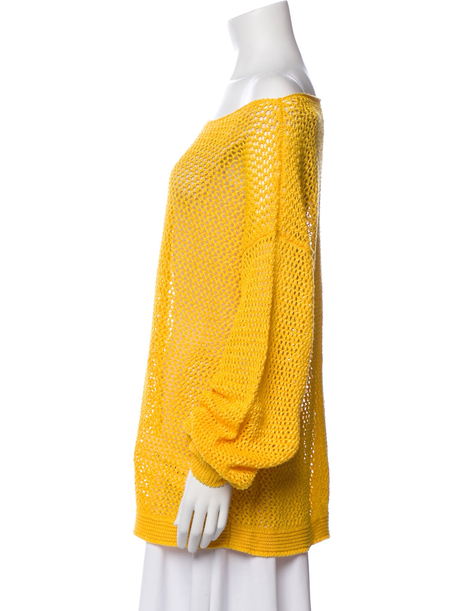ARJÉ Linen Bateau Neckline Sweater