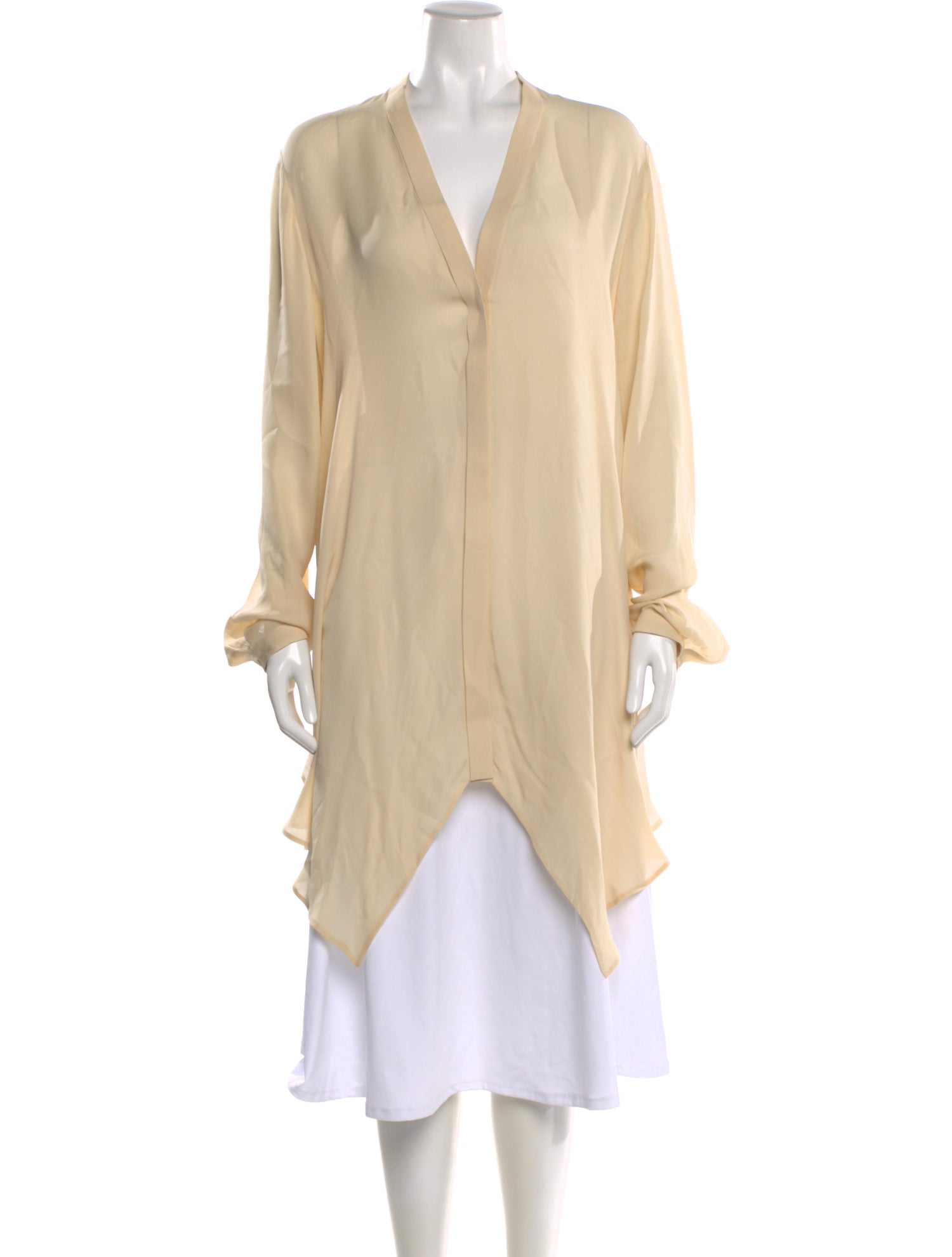 ARJÉ Silk V-Neck Blouse