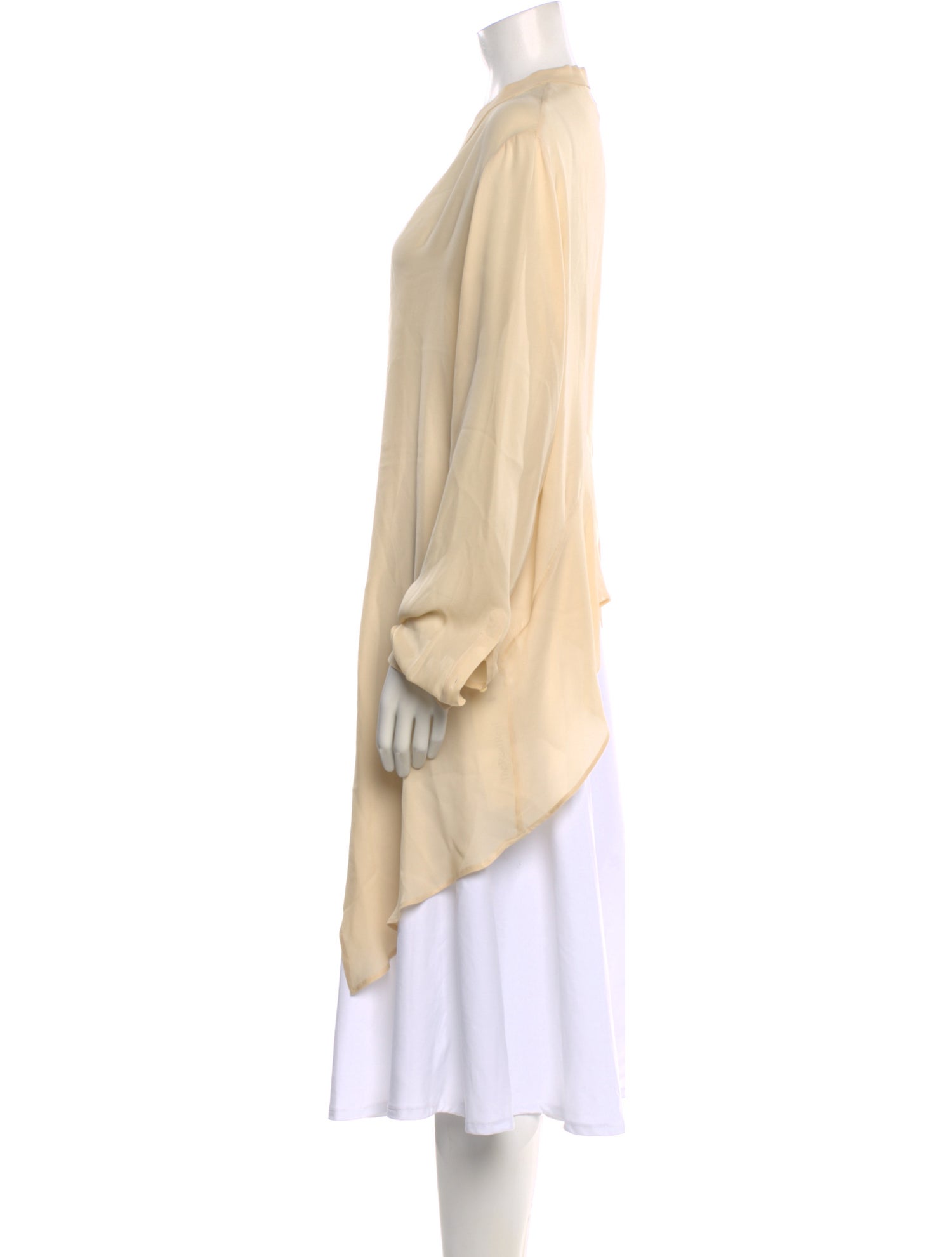 ARJÉ Silk V-Neck Blouse
