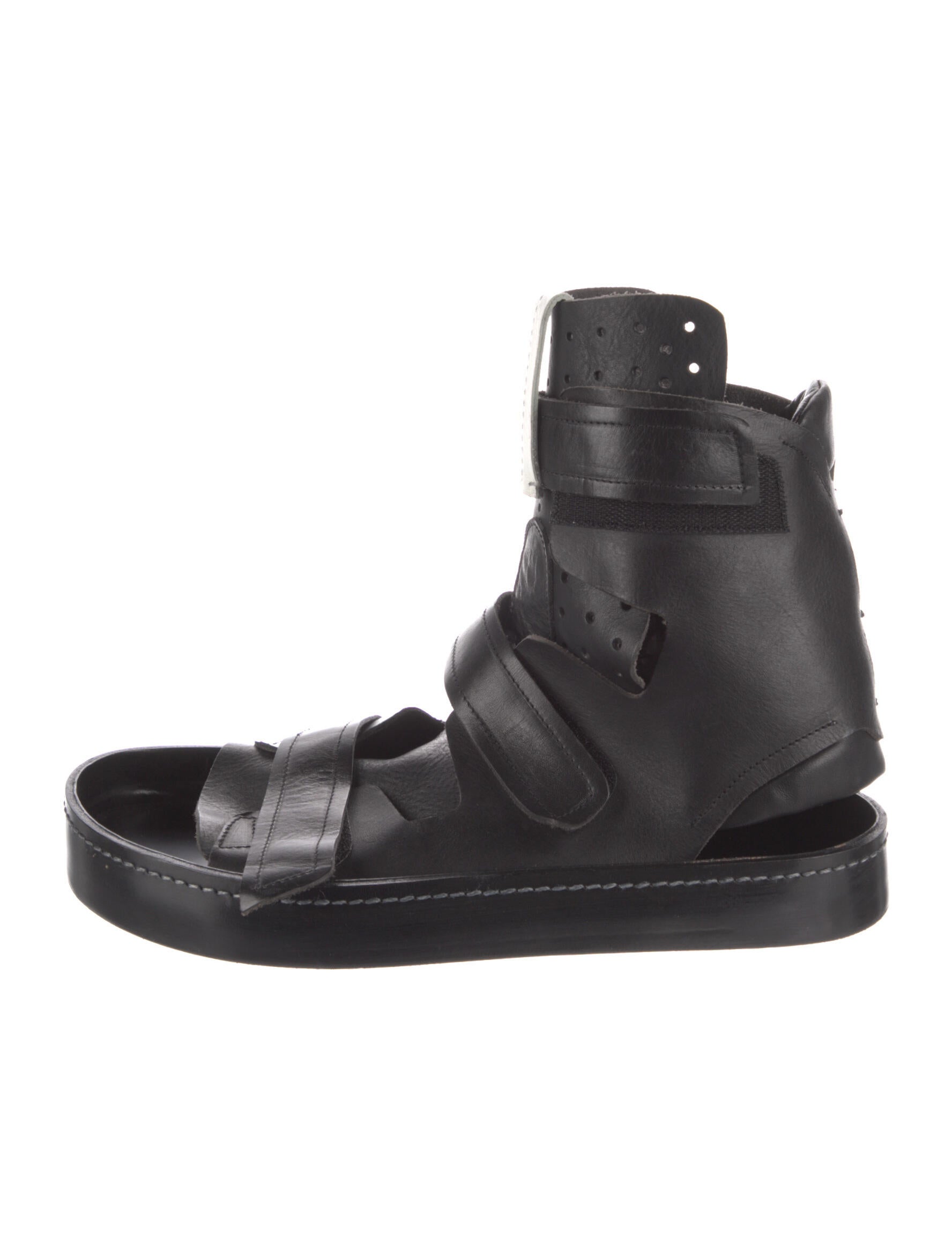 artselab black leather trainers