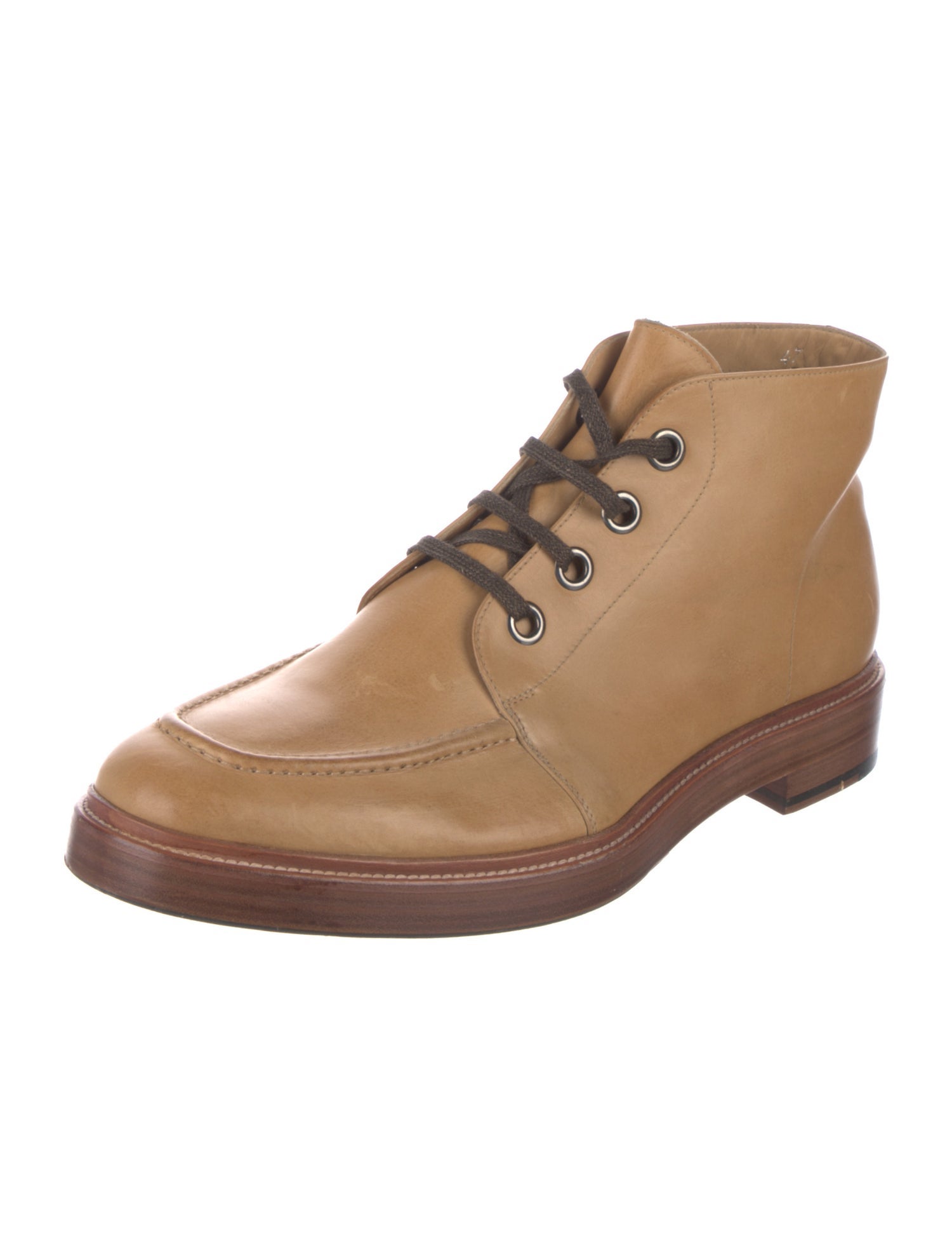 Armando Cabral Leather Lace-Up Boots