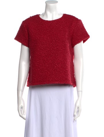 Armani Exchange Tops Crew Neck Short Sleeve Crop Top M