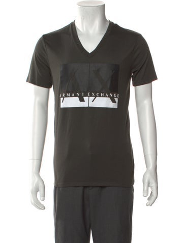 Armani Exchange T-Shirts Graphic Print V-Neck T-Shirt S