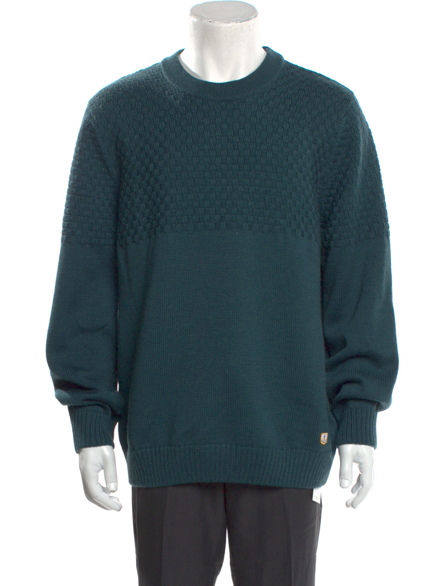 Tシャツ・カットソー SALVATORE FERRAGAMO Slate Cashmere Blend Sweater Salvatore Ferragamo Cashmere Crew Neck Pullover - Blue