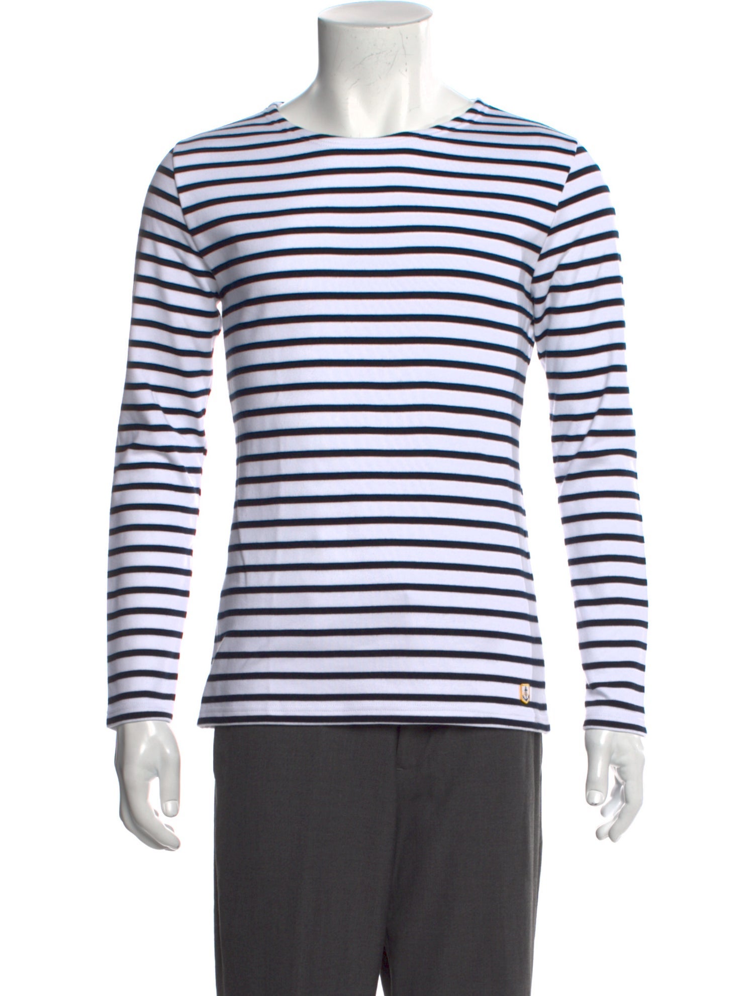 Armor Lux Striped Crew Neck Pullover