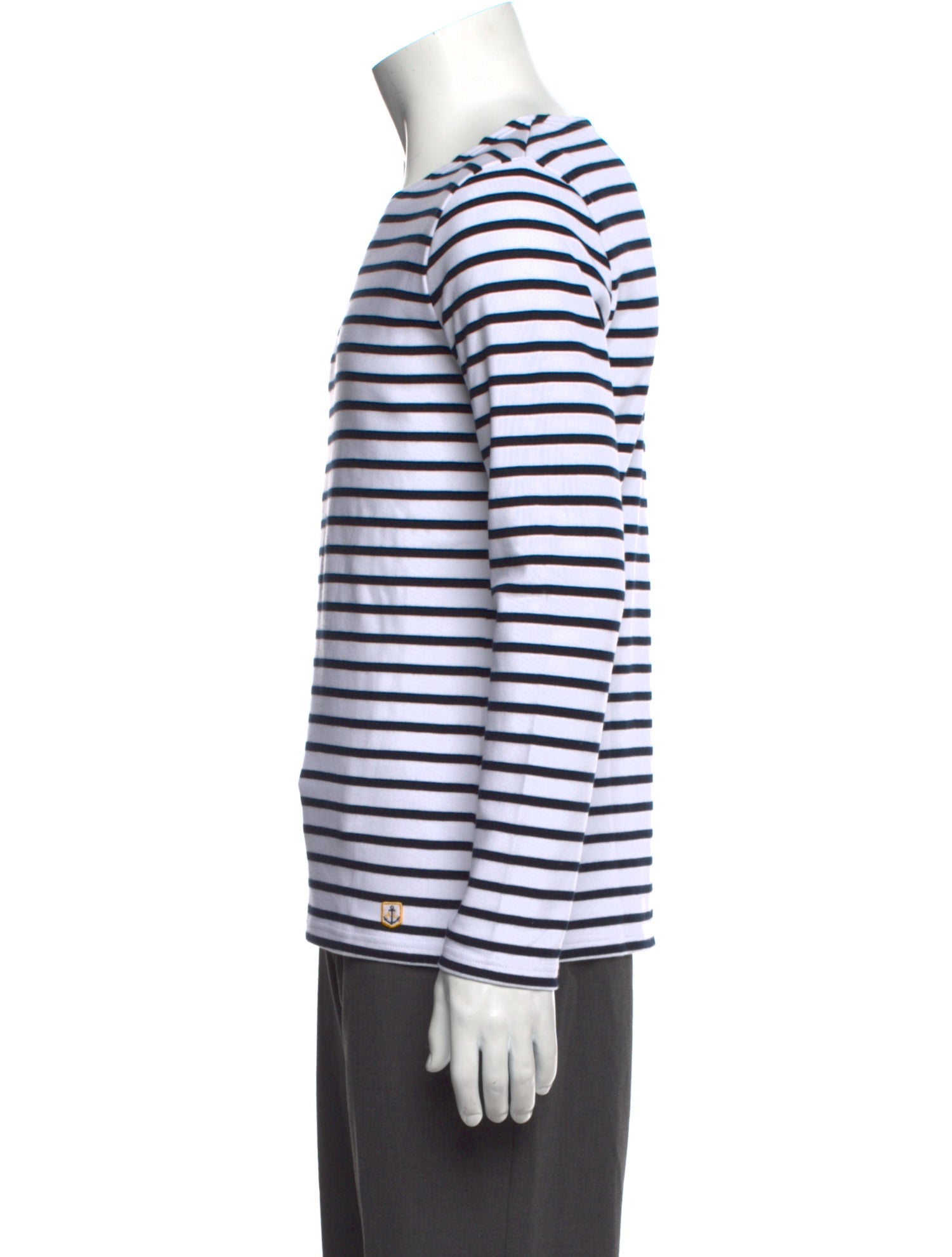 Armor Lux Striped Crew Neck Pullover