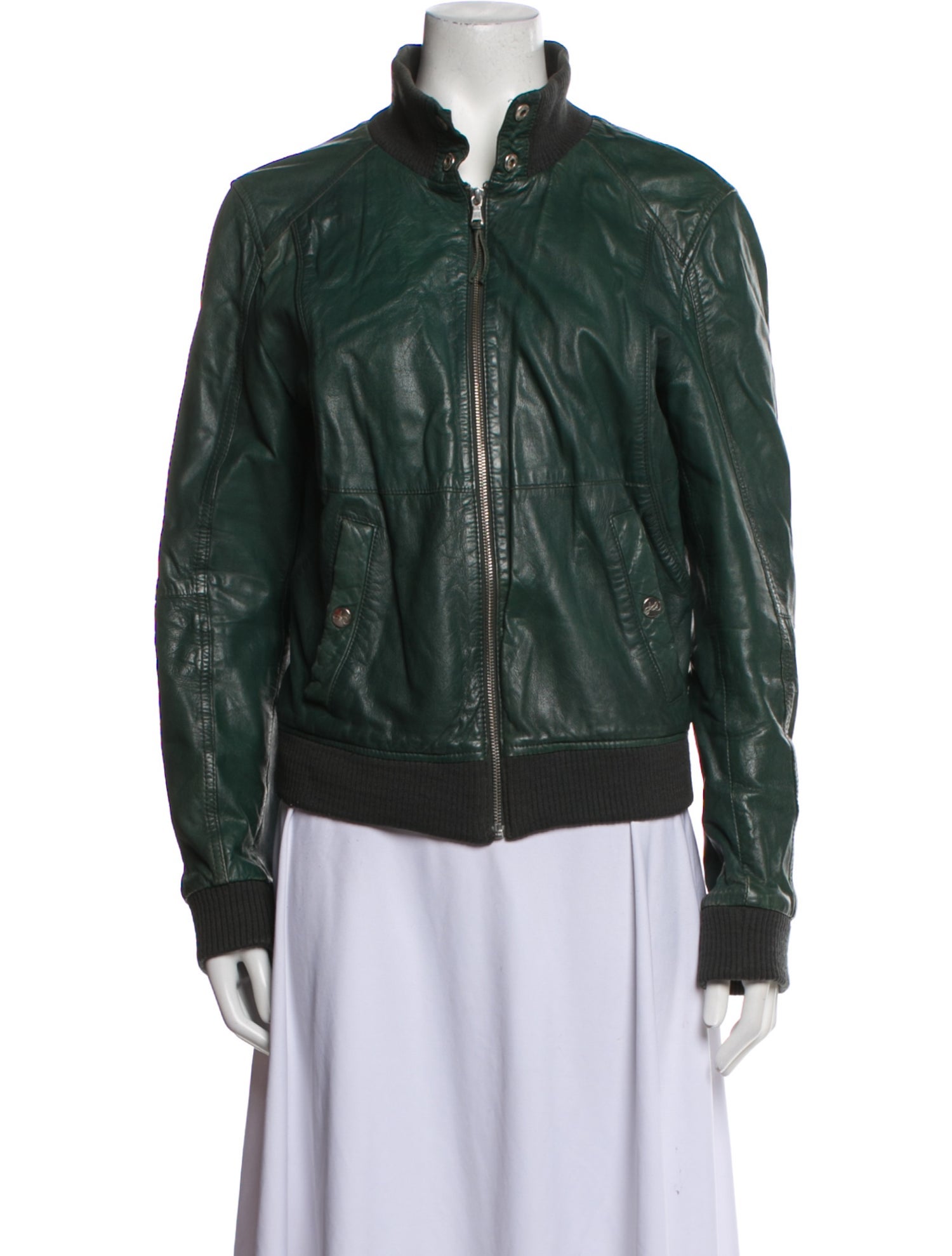 Arma Collection Leather Biker Jacket