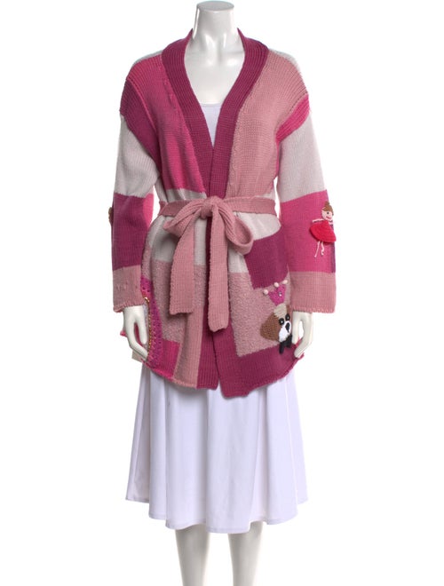 Ape Regina Wool Colorblock Pattern Sweater