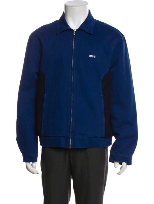 Arte Colorblock Pattern Denim Jacket