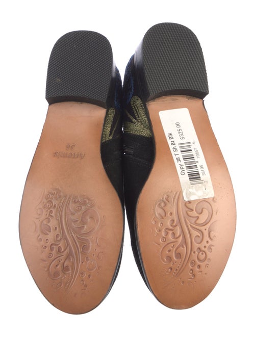 Artemis Design Co. Suede Embroidered Accent Boots