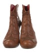 Artemis Design Co. Leather Embroidered Accent Western Boots