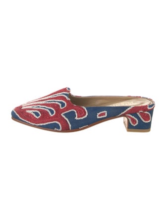 Artemis Design Co. Printed Braided Accents Mules