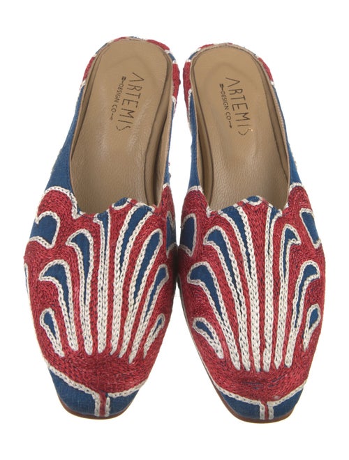 Artemis Design Co. Printed Braided Accents Mules
