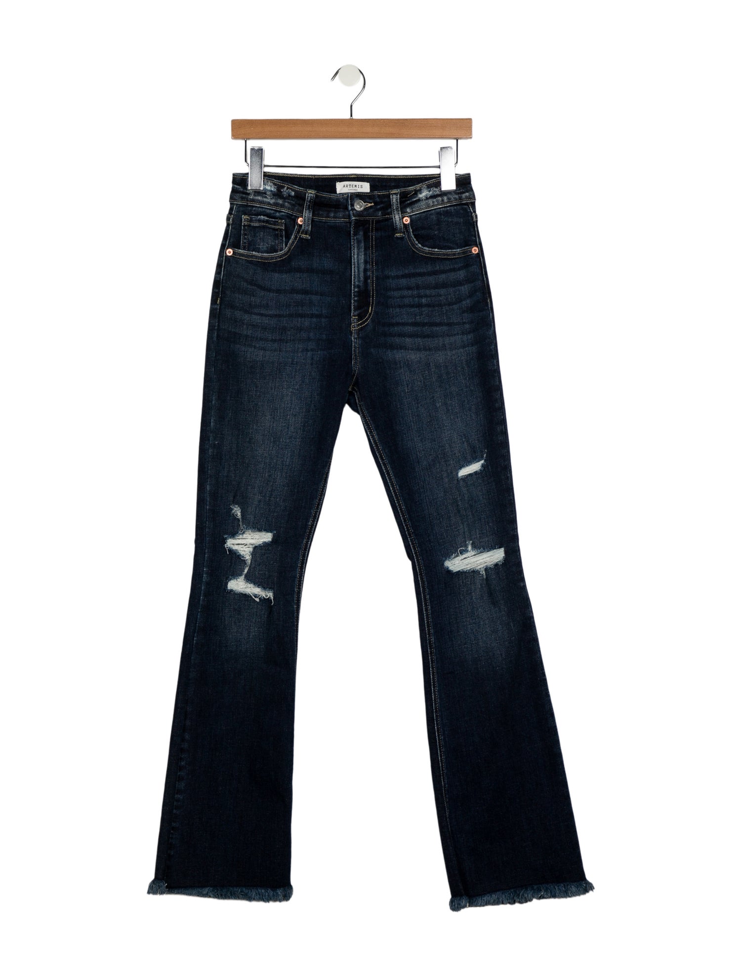 Artemis Design Co. Mid-Rise Straight Leg Jeans