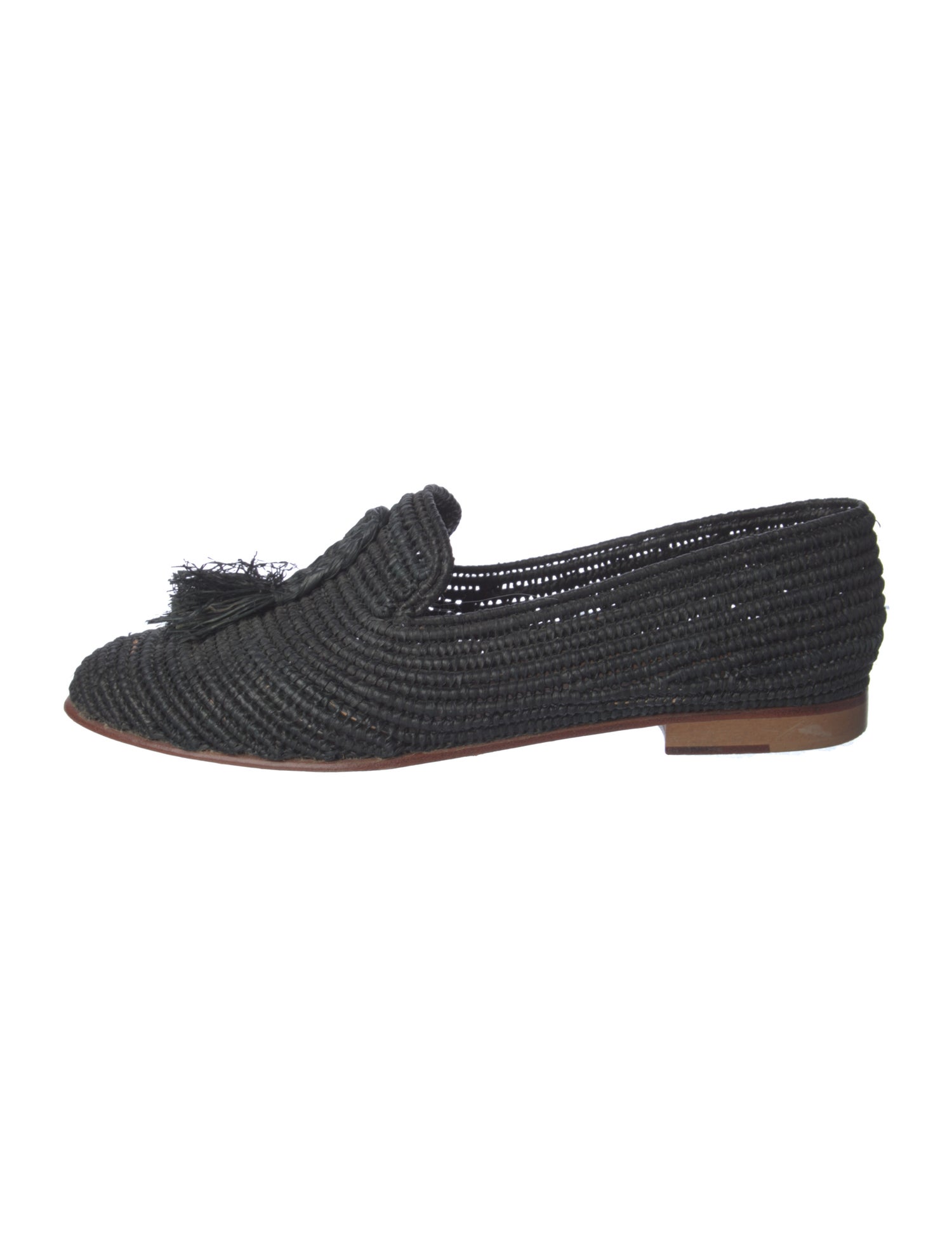 Artemis Design Co. Raffia Tassel Accents Loafers
