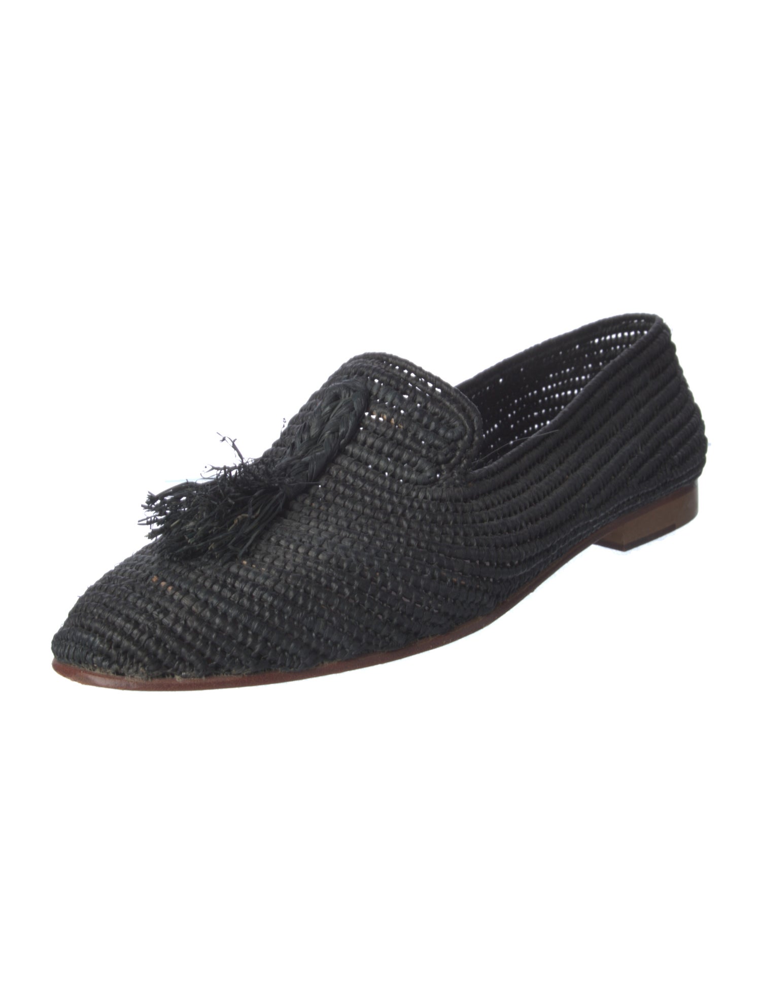 Artemis Design Co. Raffia Tassel Accents Loafers