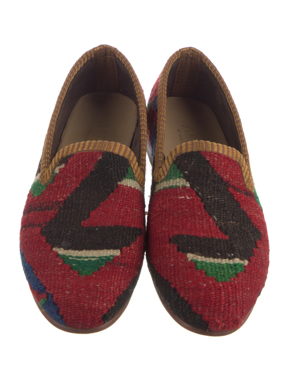 Artemis Design Co. Wool Colorblock Pattern Loafers - image 3