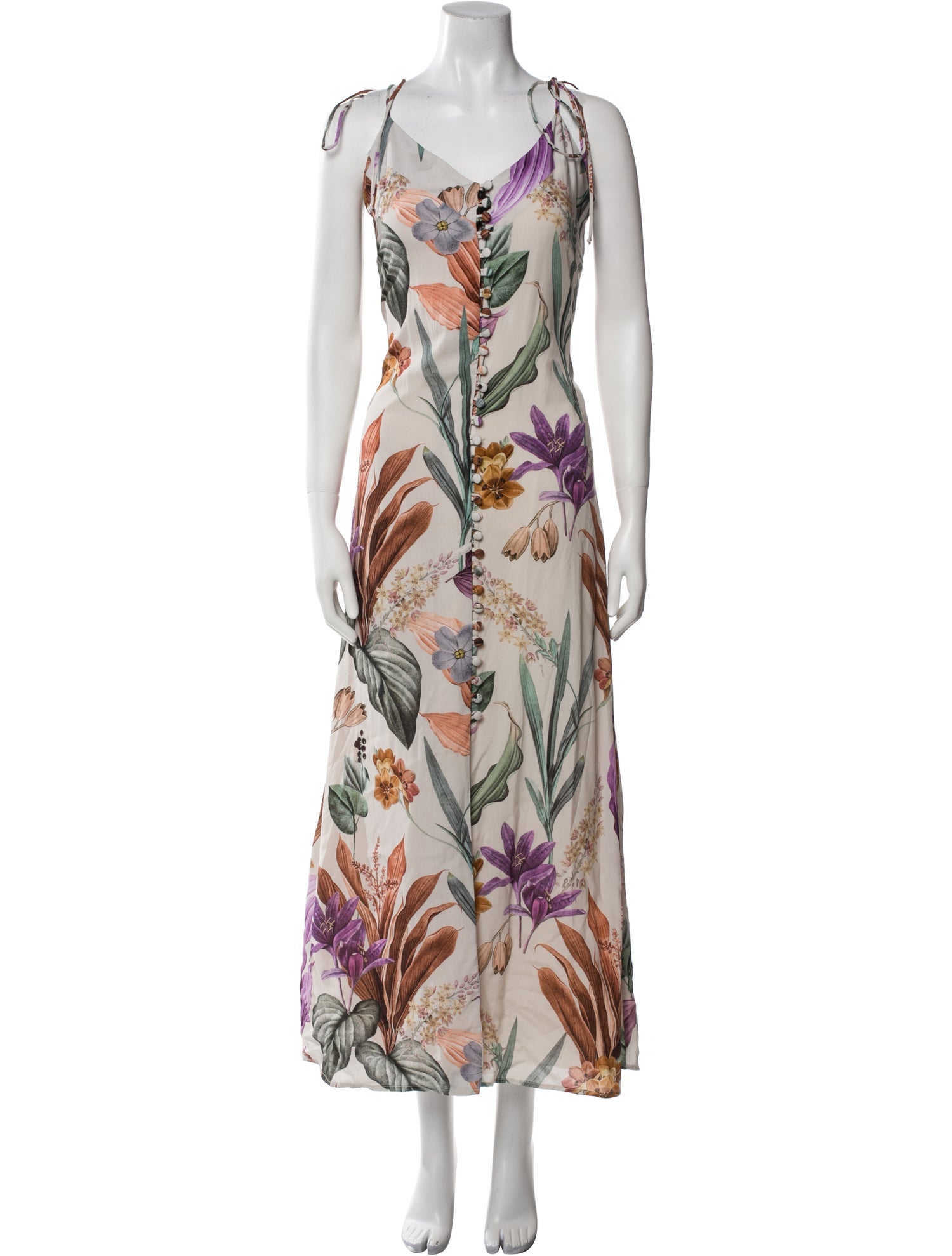 Atelier 1756 Floral Print Long Dress w/ Tags