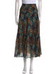 Atelier 1756 Floral Print Midi Length Skirt