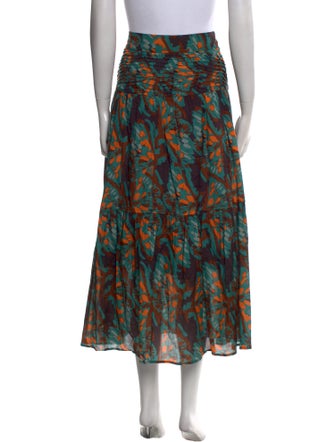 Atelier 1756 Floral Print Midi Length Skirt