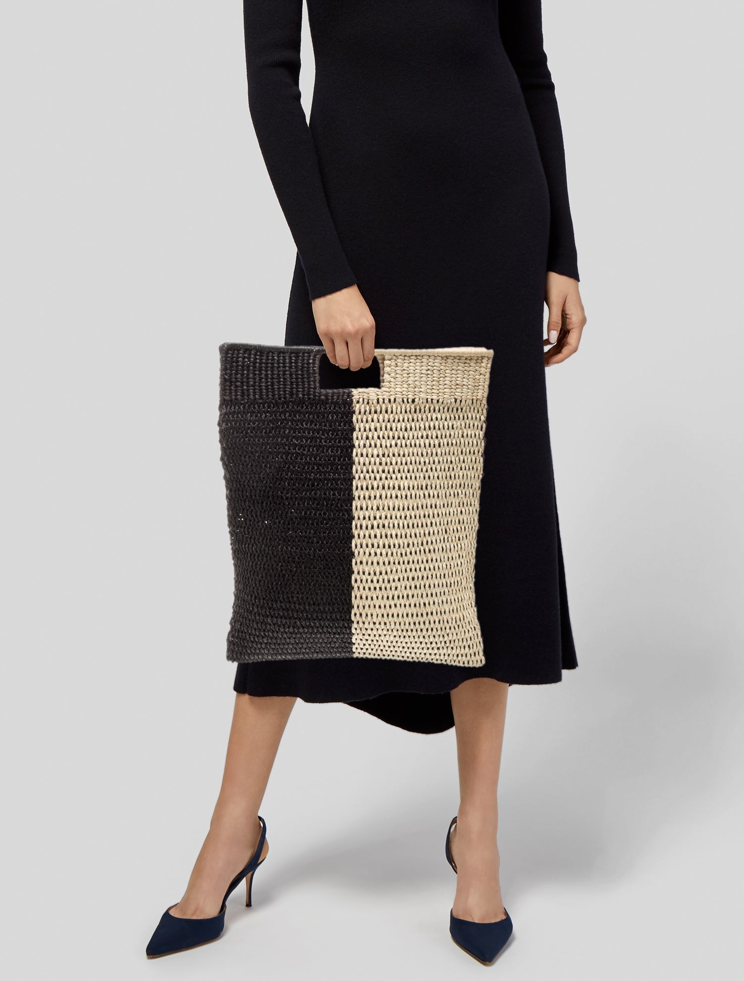 Artesano Raffia Top Handle Bag w/ Tags