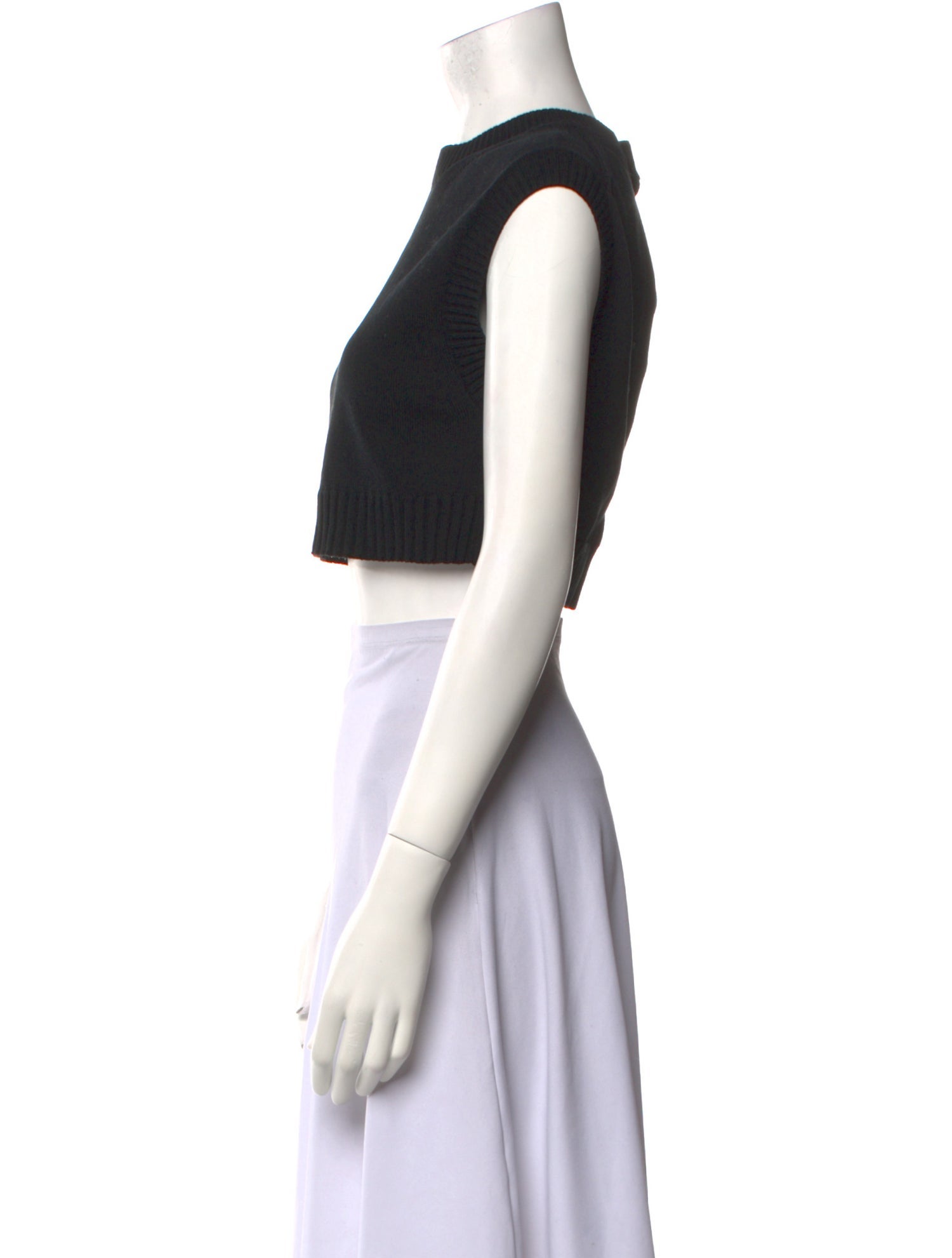 Auralee Crew Neck Short Sleeve Crop Top