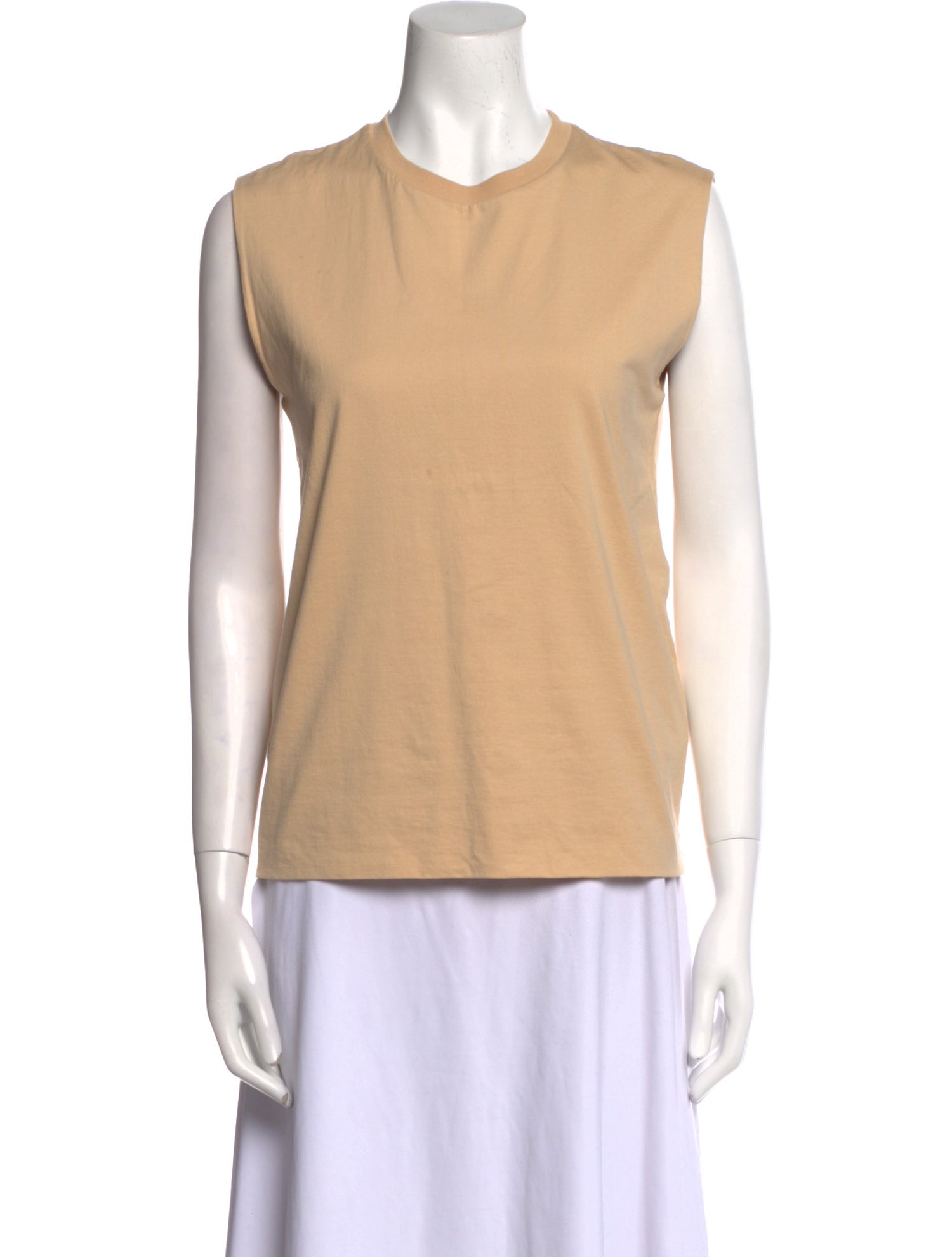 Auralee Crew Neck Sleeveless Top