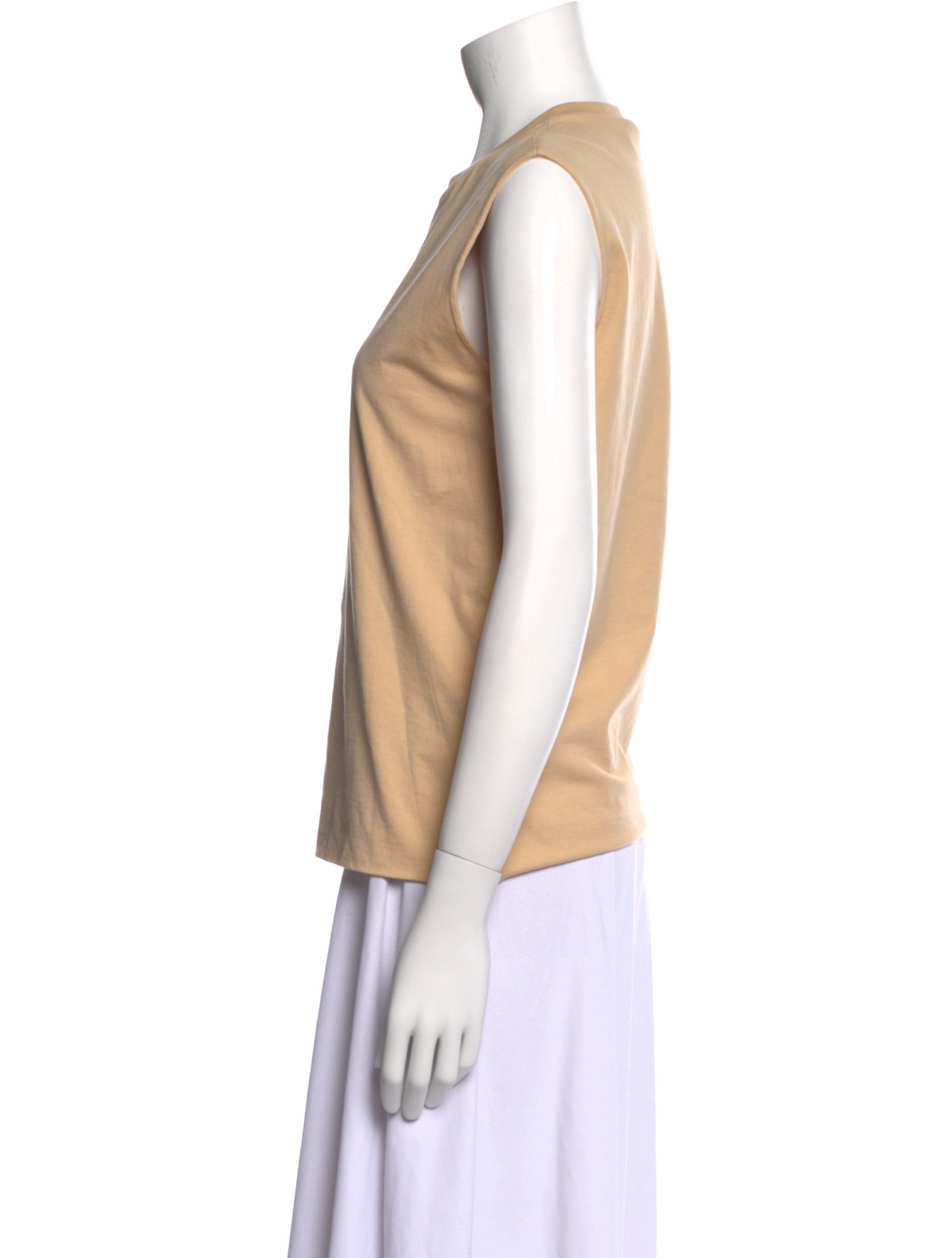 Auralee Crew Neck Sleeveless Top