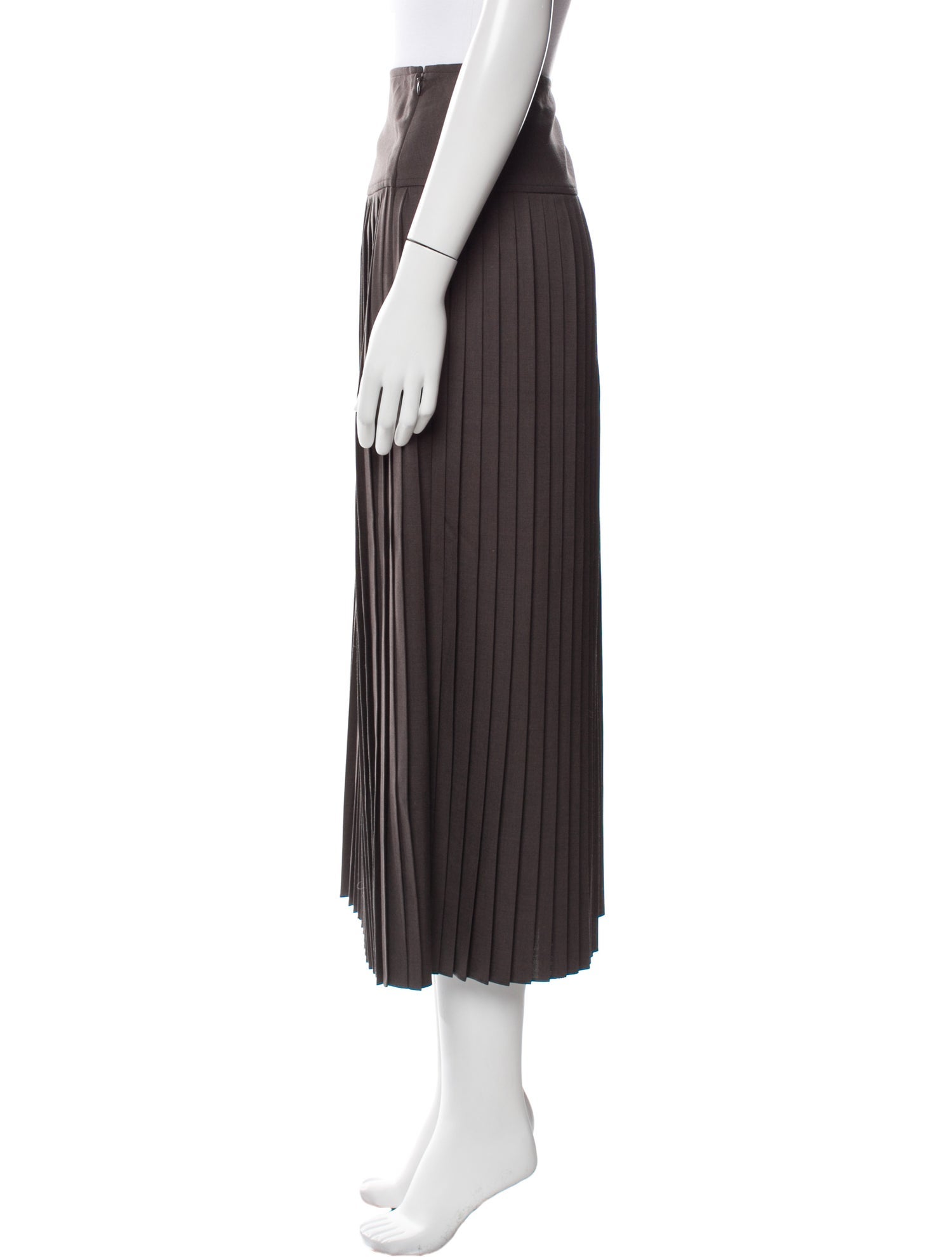 Auralee Wool Midi Length Skirt
