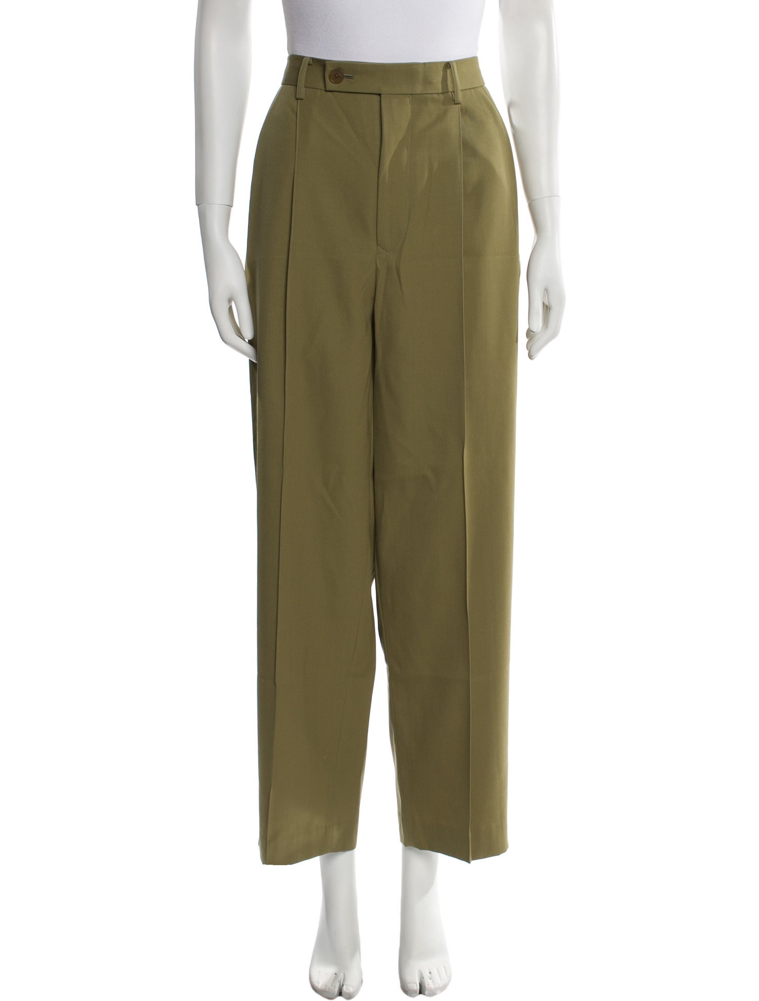 Auralee Merino Wool Wide Leg Pants
