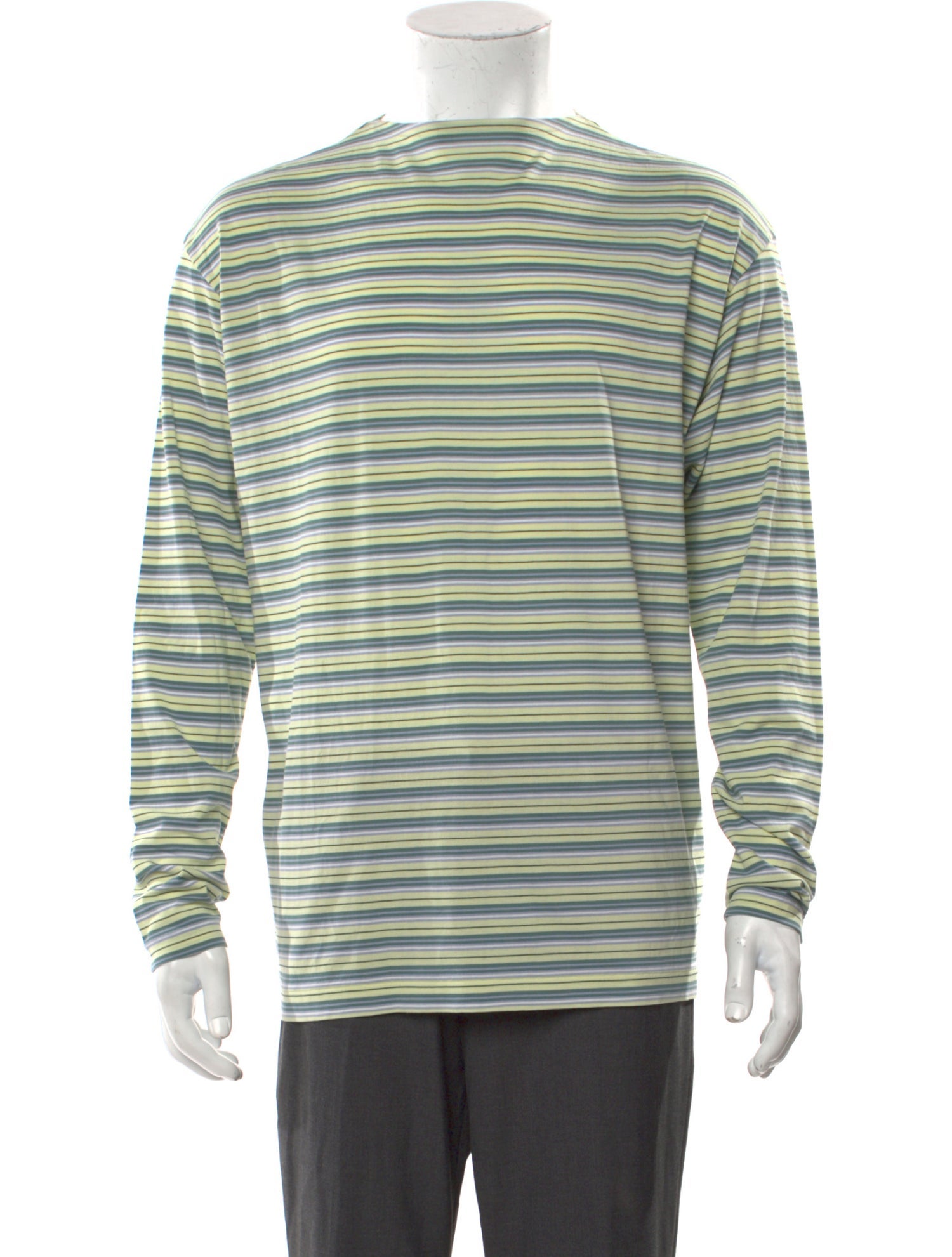 Auralee Striped Crew Neck Jersey w/ Tags