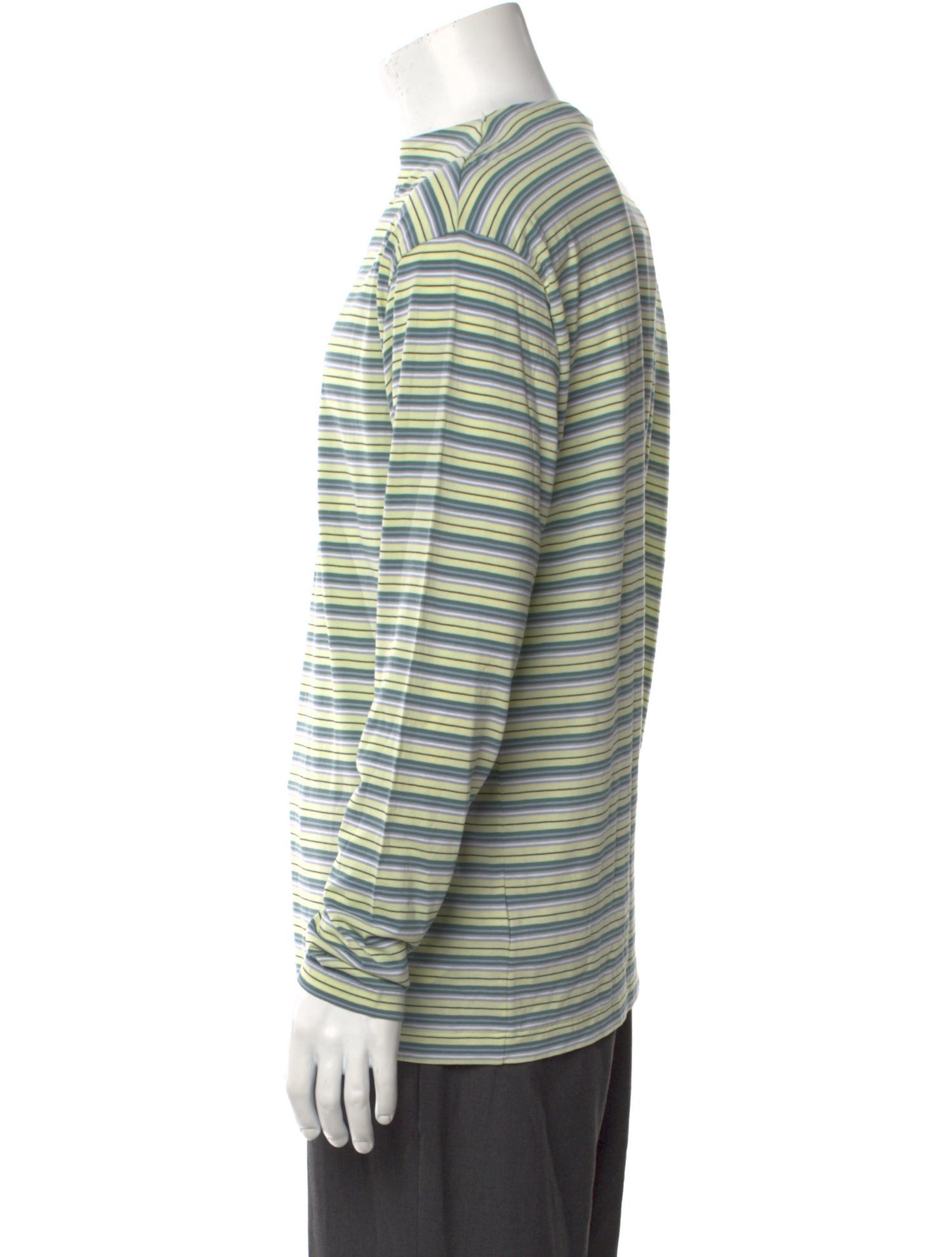 Auralee Striped Crew Neck Jersey w/ Tags