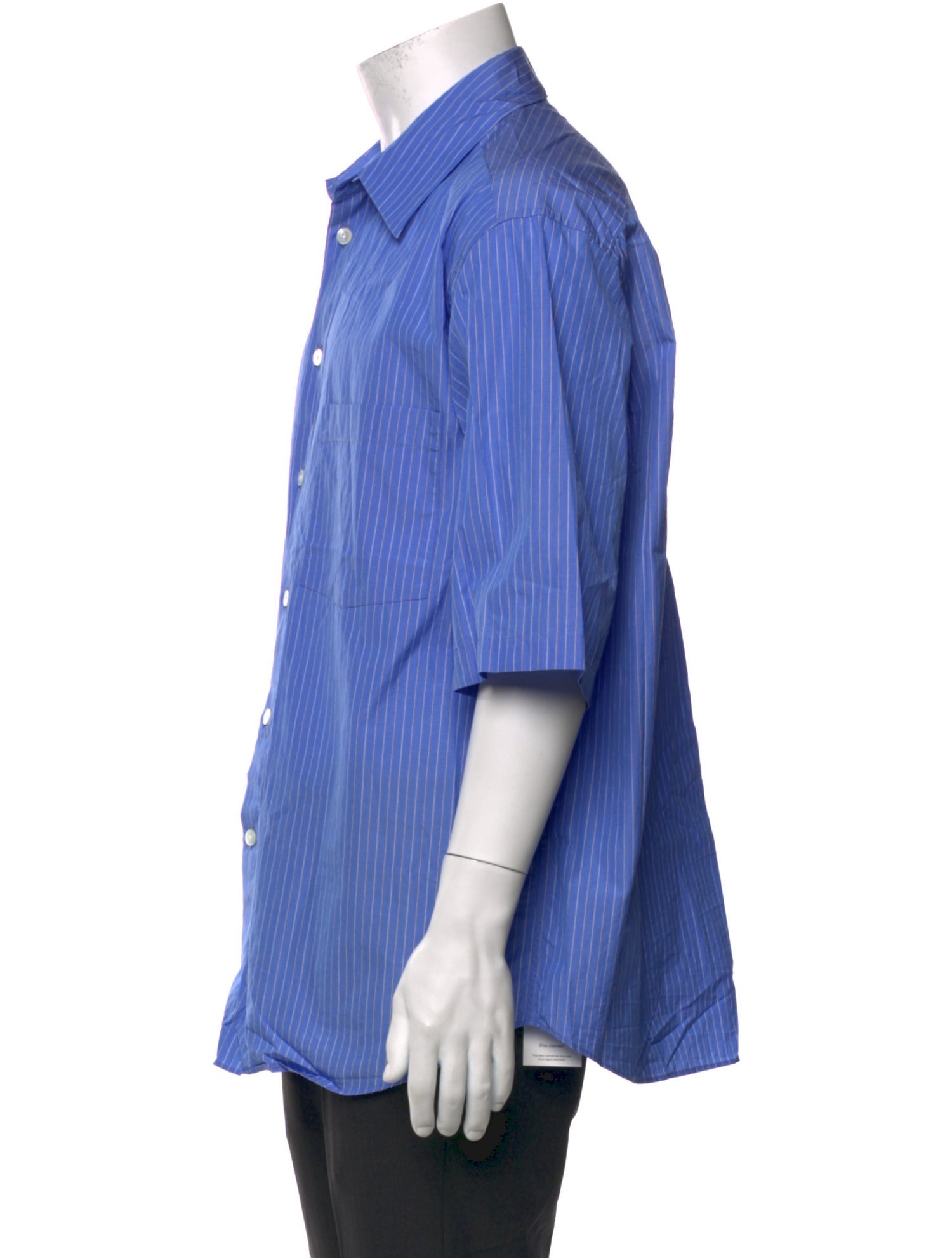 Auralee Striped Short Sleeve Shirt