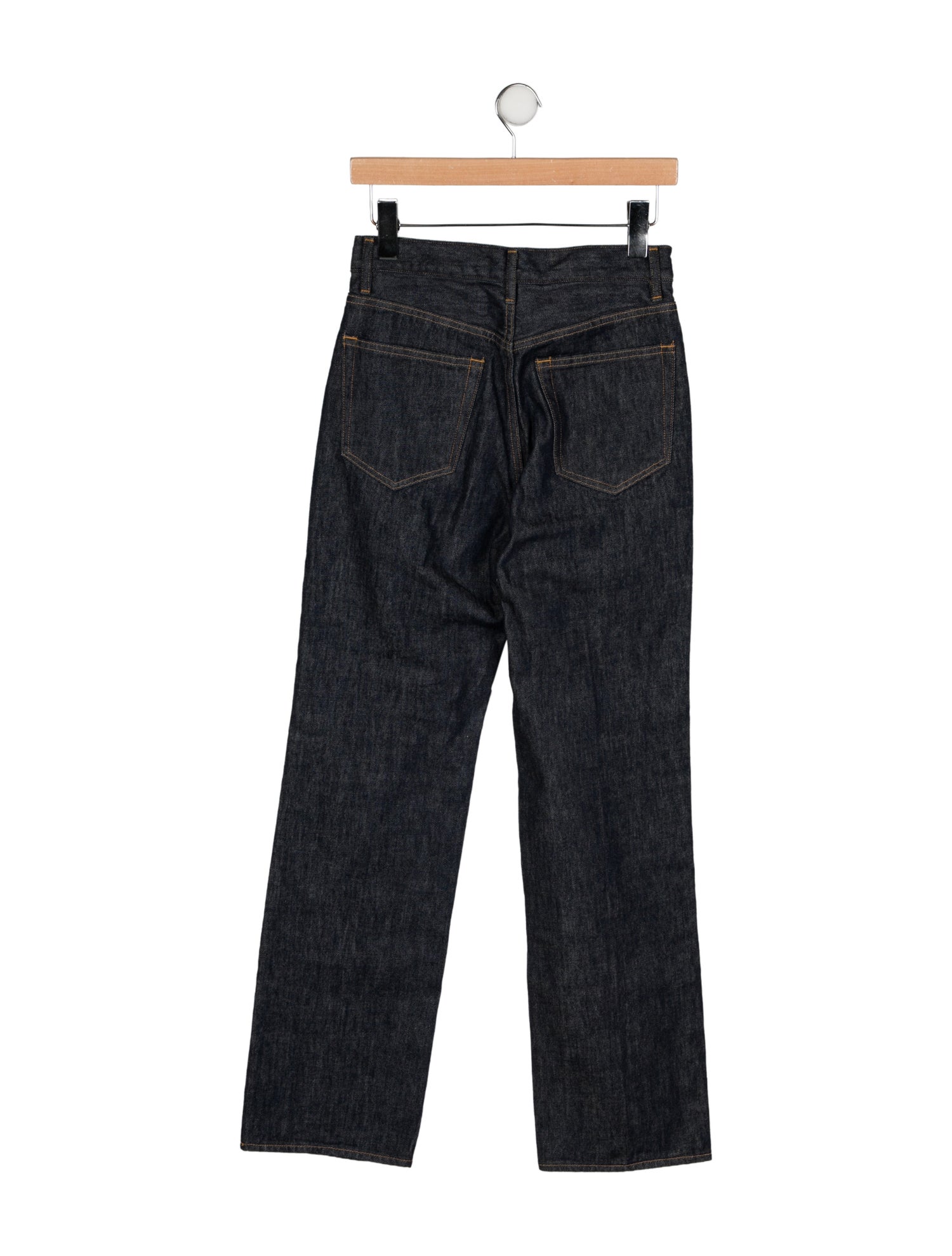 Auralee High-Rise Straight Leg Jeans